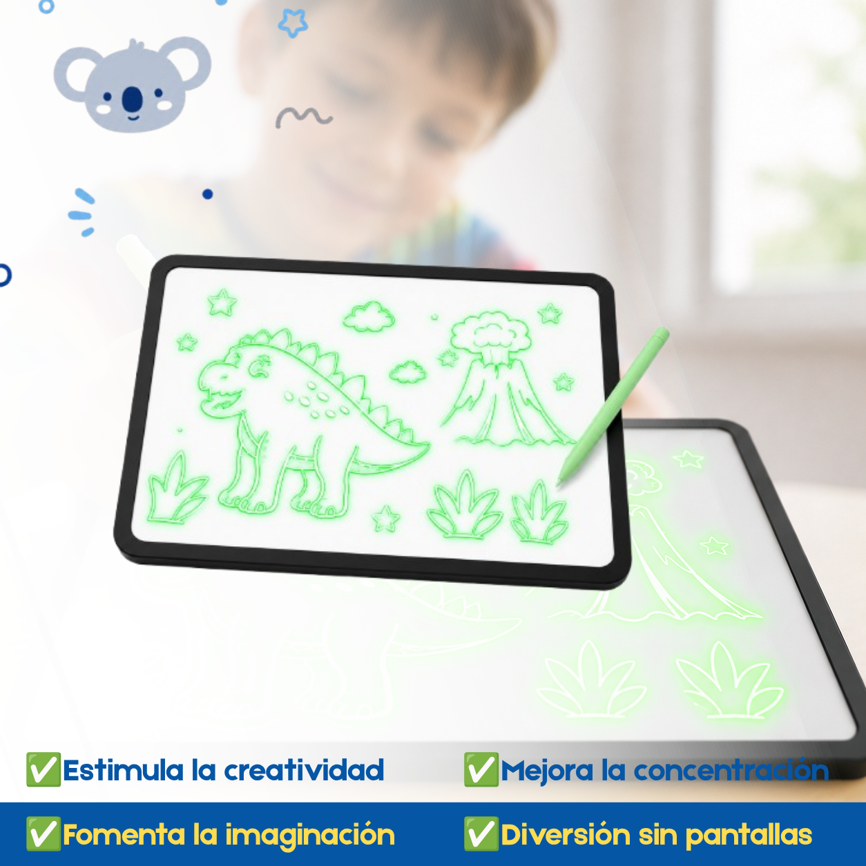 Pizarra Mágica Luminosa KokoKids™