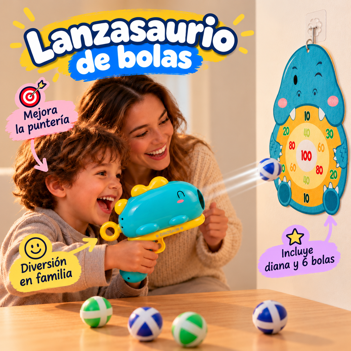 Lanzasaurio de Bolas KokoKids™